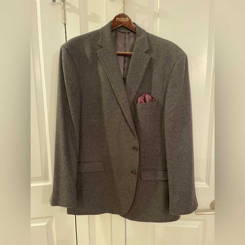 Lauren By Ralph Lauren Classic Fit Sport Coat, Gray Size 50 L